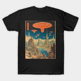 Sapporo Spectacle: Saucers in the Sky T-Shirt